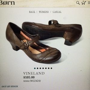 Born Vineland Brown Leather Casual Shoes